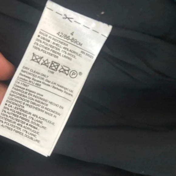 Banana Republic Skirt Women’s Wool Blend Tweed Pencil Textured Workwear Classic - Picture 6 of 10